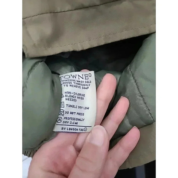 Towne by London Fog Brown Suede Lightweight Jacket Men's Size Large Lined - Picture 5 of 7